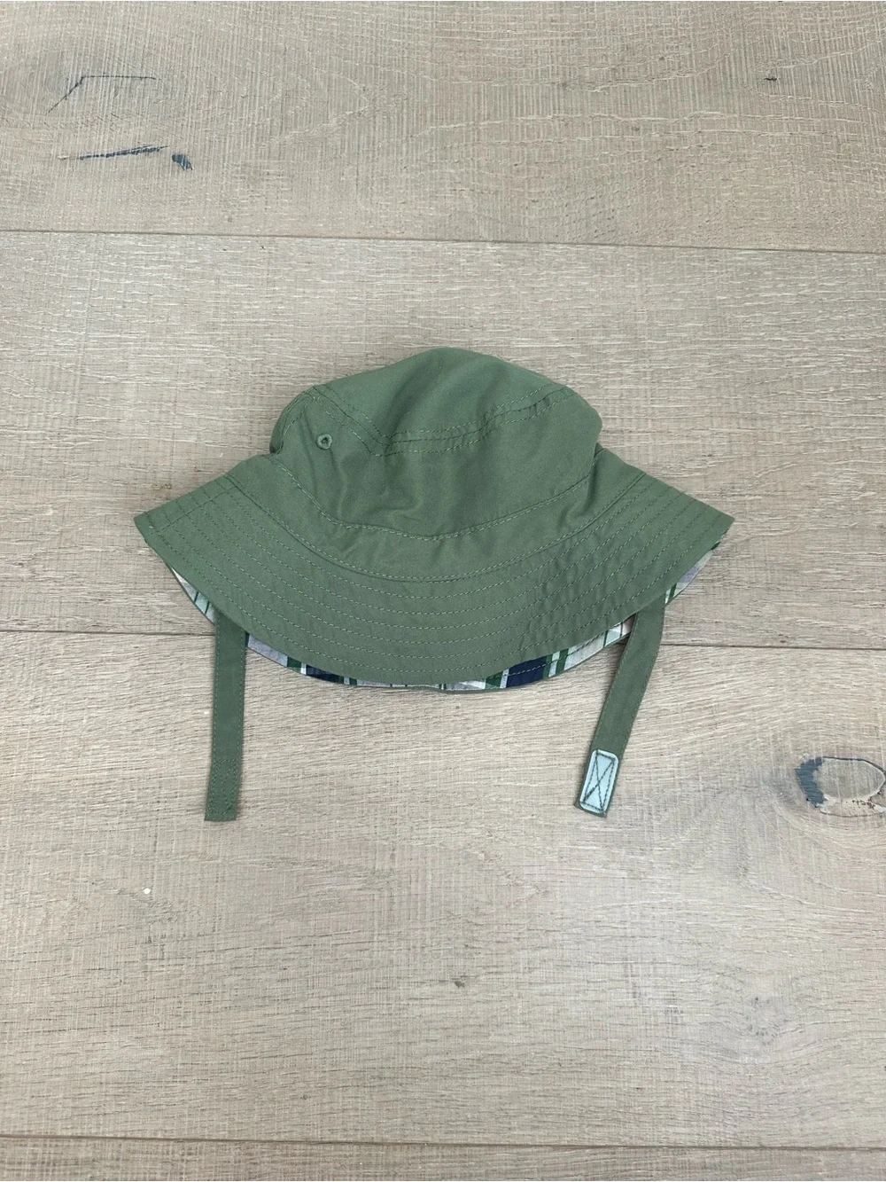 Carter's Pink and Green Plaid Bucket Hat